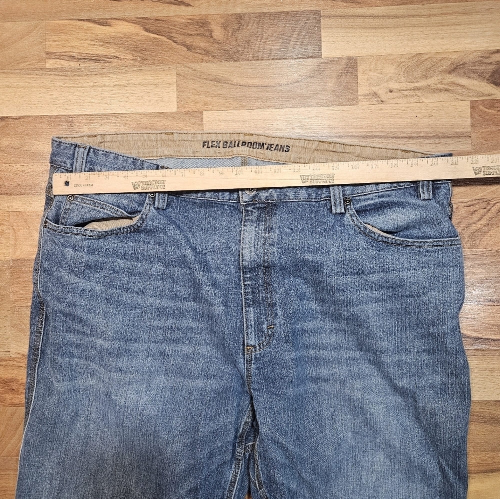 Duluth Trading Co Flex Ballroom Jeans 44x30 Men’s Relaxed Workwear Denim Blue - Picture 9 of 11